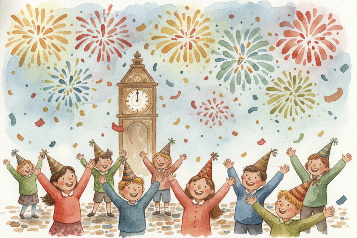 Every December 31st, millions of people stay up past midnight, dress up fancy, set off fireworks, kiss strangers, and ma