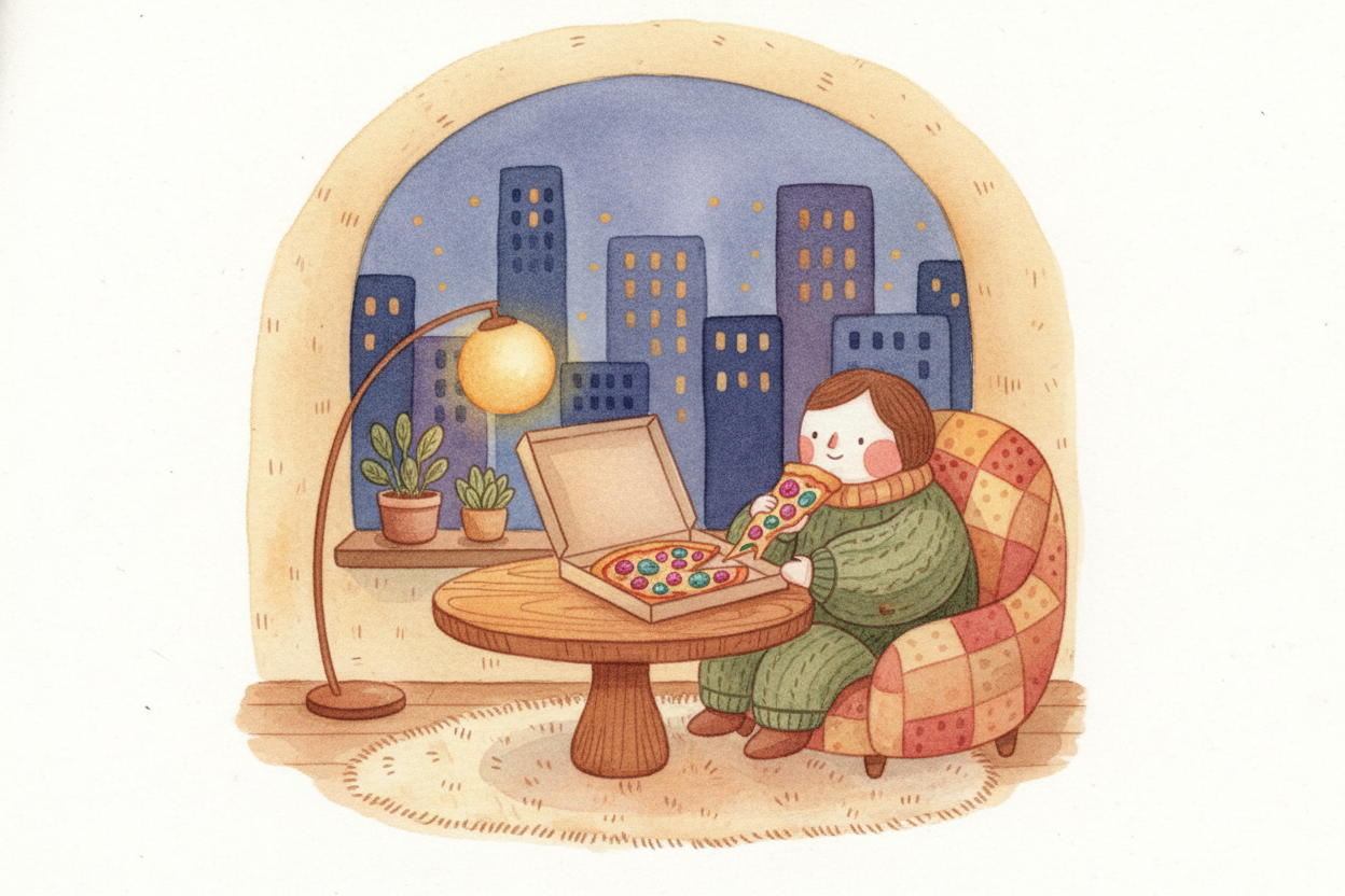 ~~Of course~~, cities have trade-offs. Your apartment is smaller. The subway smells like a thousand strangers. Rent cost
