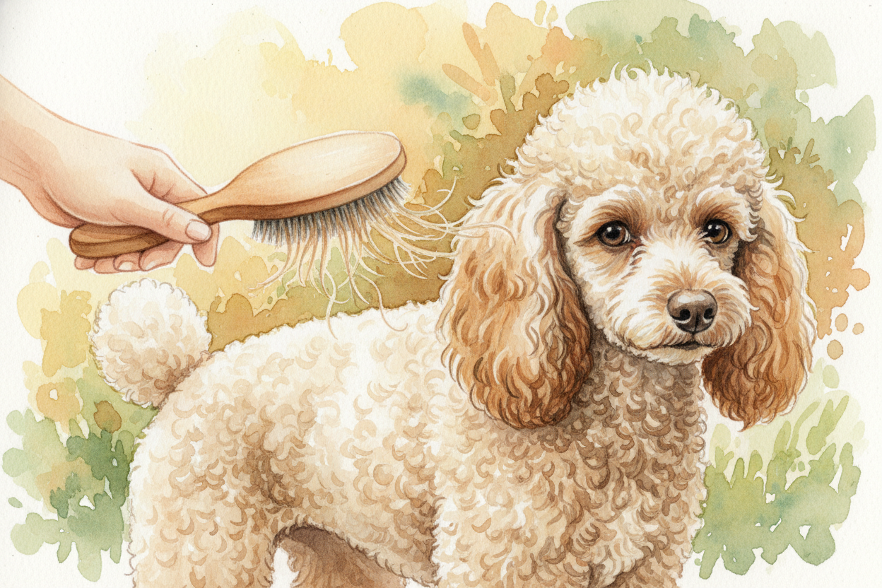 ~~The "non-shedding" part is a bit of a trick, though.~~ ~~Poodles do lose hair—just not onto your couch.~~ The loose ha