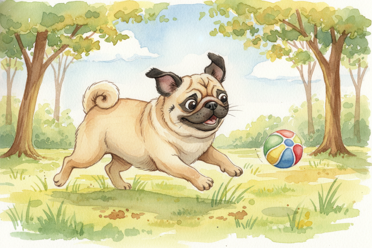 Today, veterinarians and some breeders are trying to breed pugs with *slightly longer noses* so they can **breathe more 