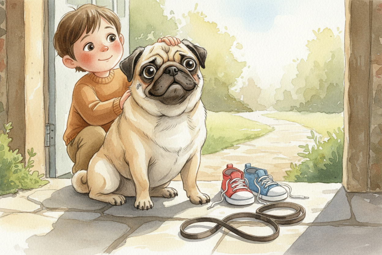 ~~So the next time~~ you see a pug's wrinkly face, you're looking at **thousands of years of history folded into one sma