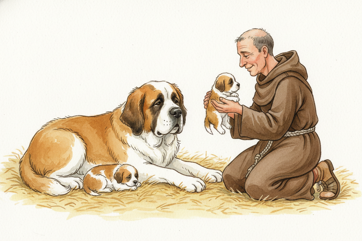 The monks were smart. They started bringing the best **"finder" dogs** on every rescue mission. Those dogs had puppies, 