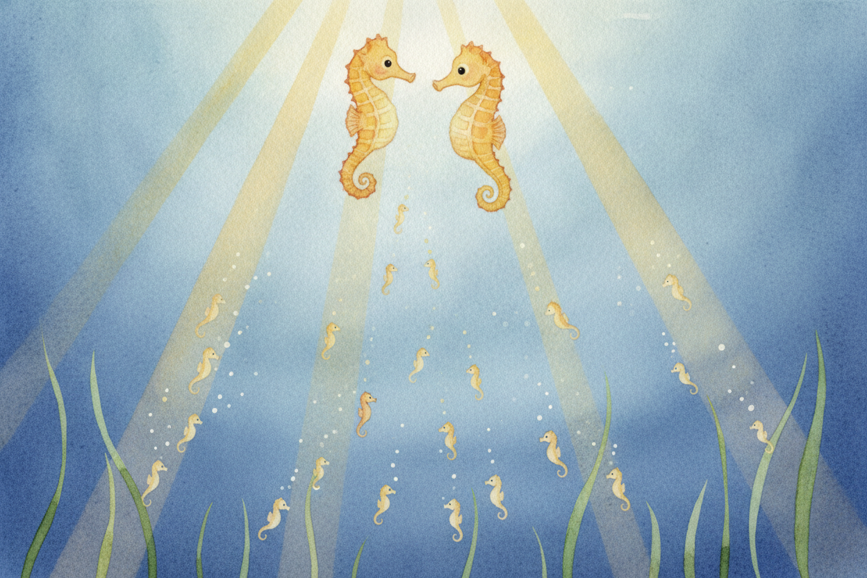 The newborns are **smaller than a grain of rice**, and right away they're on their own — no more pouch, no more help. Ma