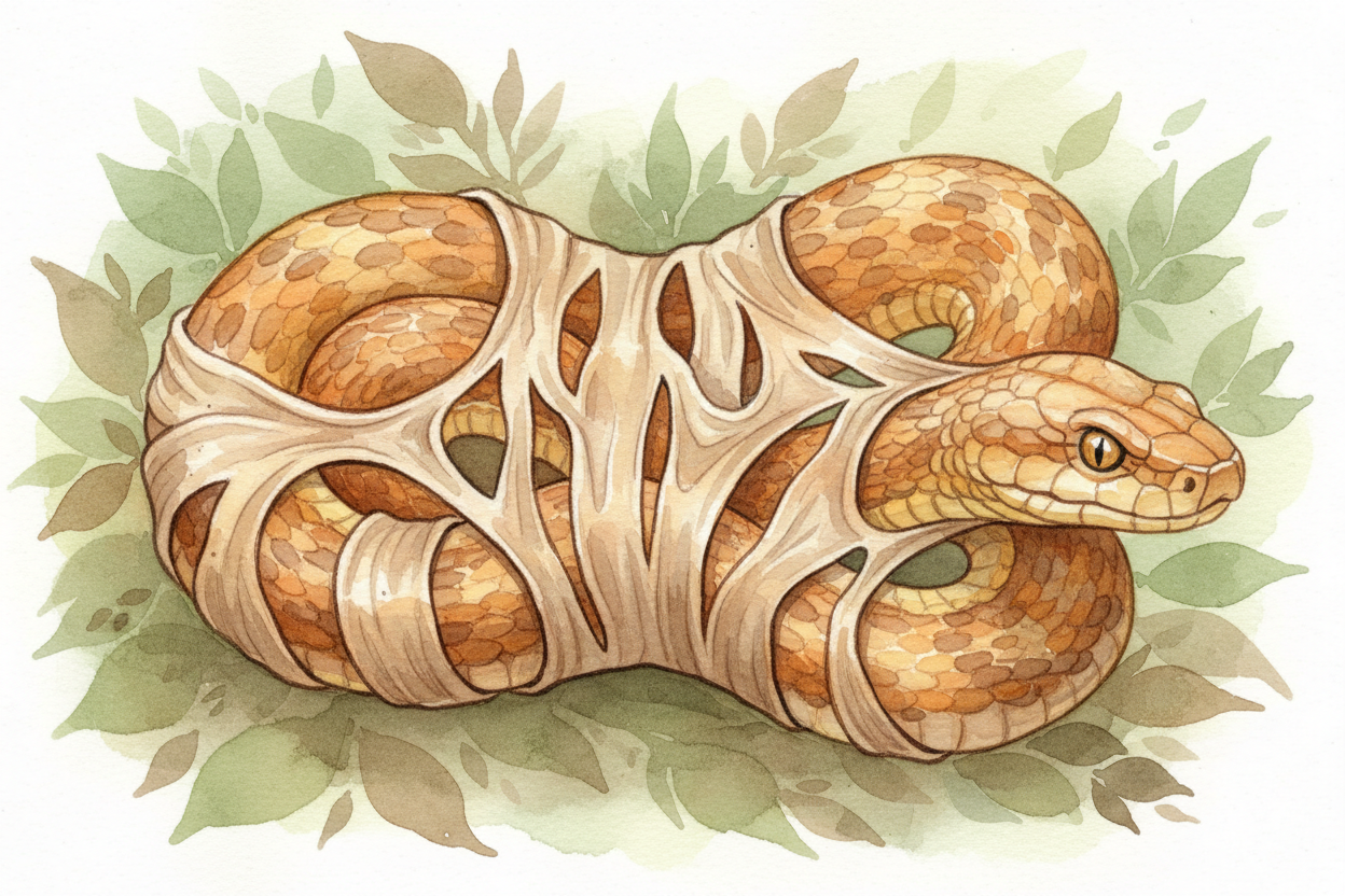 **But the snake underneath?** It keeps growing. It gets longer, thicker, stronger. Soon the old skin is ~~squeezing like