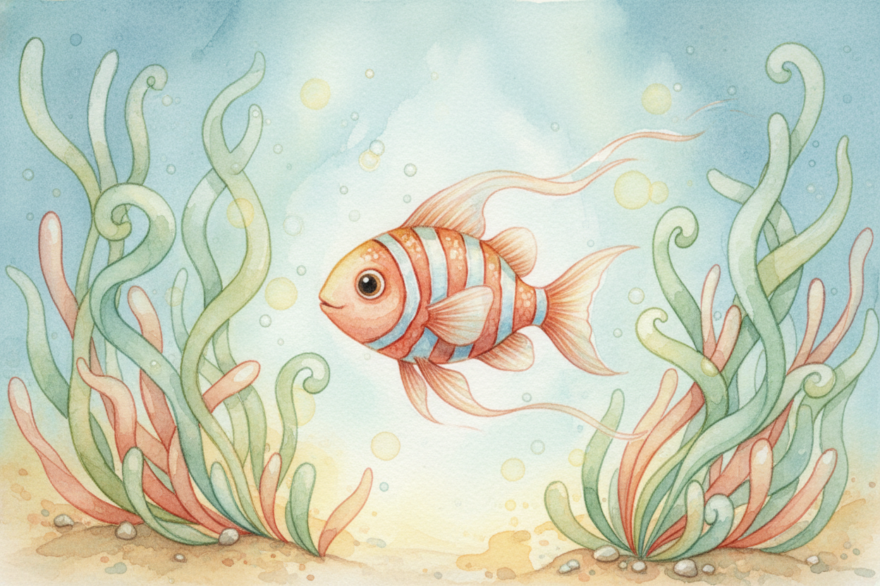 Imagine you're a clownfish, bright orange and white, living in your sea anemone home. Right now you're a boy fish. But i