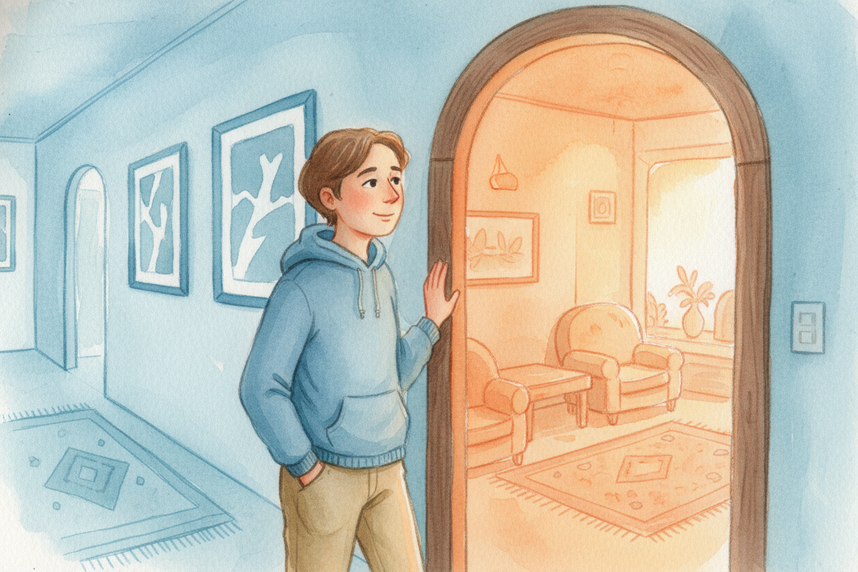 So when you walk into a room and it ~~"feels" warm or cool~~ _before you've touched anything_, you're not imagining it. 