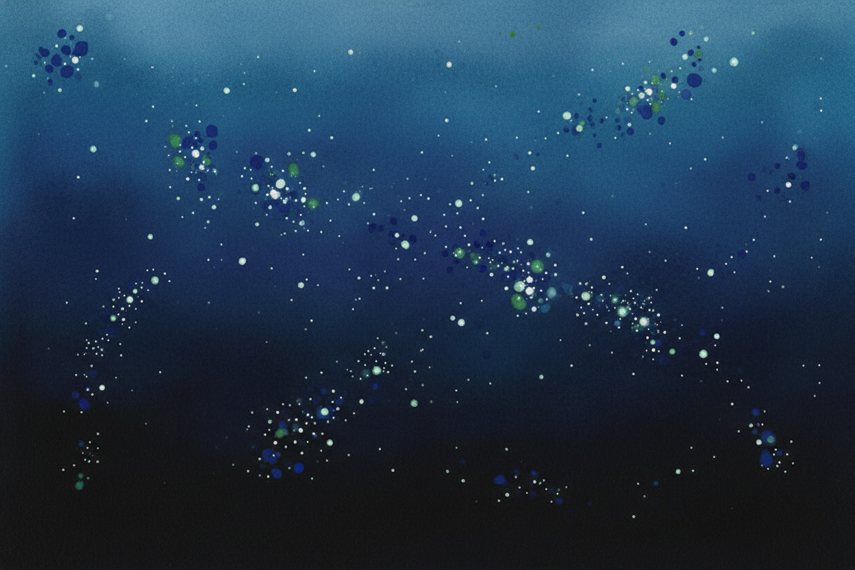A mile down in the ocean, sunlight gives up. It's darker than any closet, any midnight, any cave you've ever seen. And y