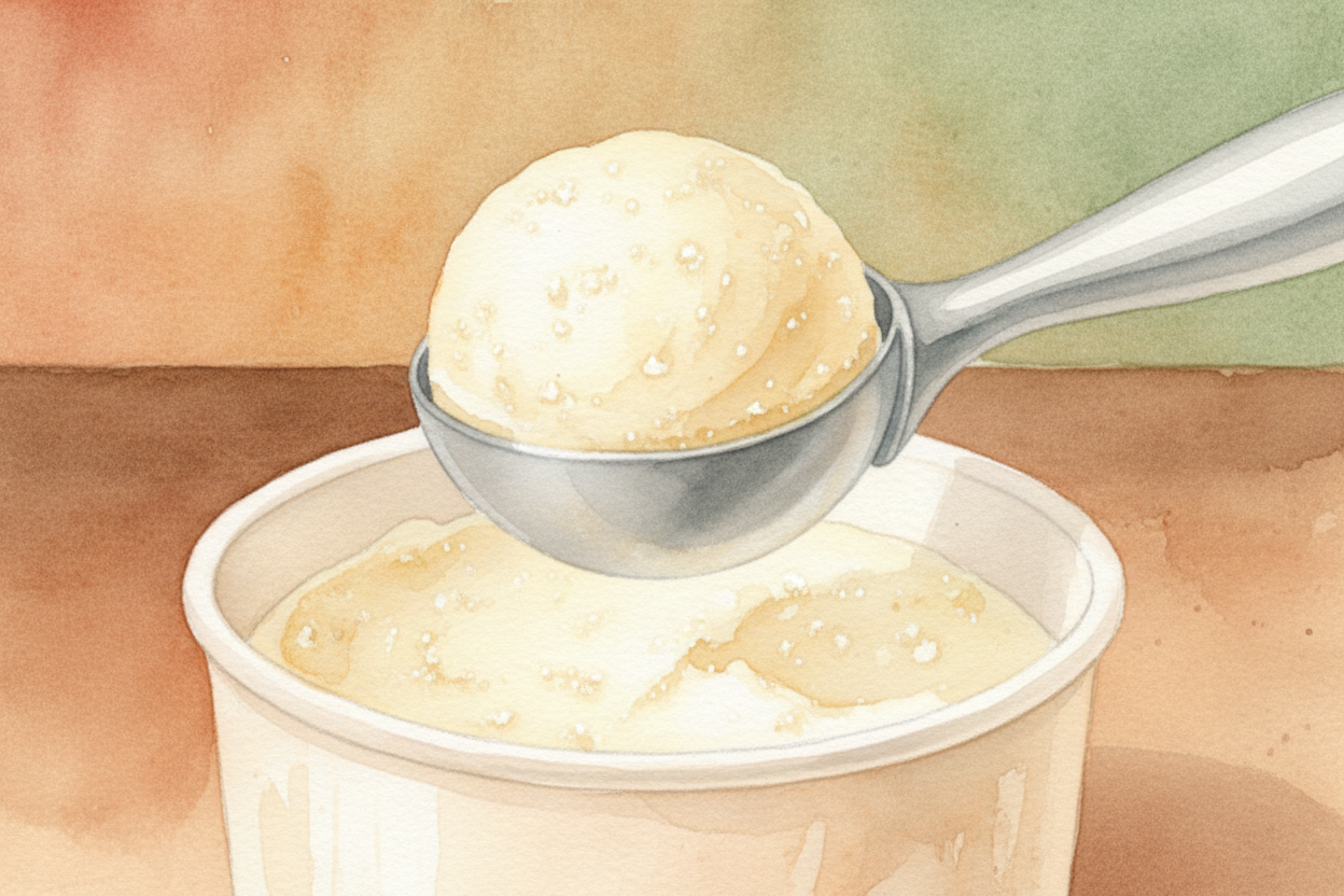 ~~Ice cream works the same way.~~ It's packed with fat, sugar, and air—*sometimes half the volume is just whipped-in air