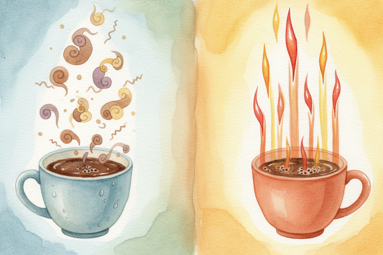 Heat also makes molecules move faster. A hot aroma molecule ~~zips through the air~~ at high speed, much faster than a c