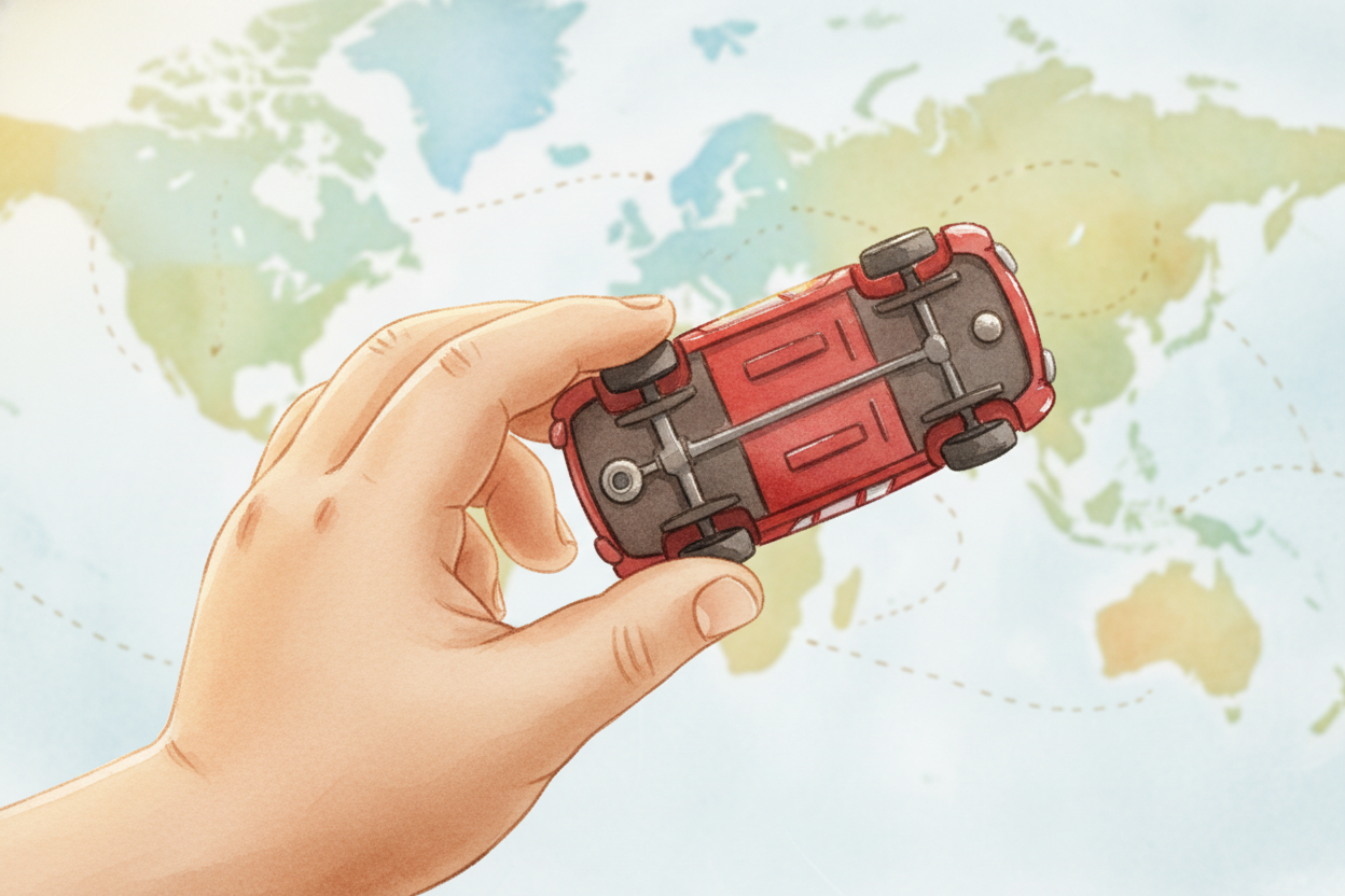 ~~Next time you pick up something small, flip it over.~~ "Made in ++Vietnam++." "Product of ++Ecuador++." "Assembled in 