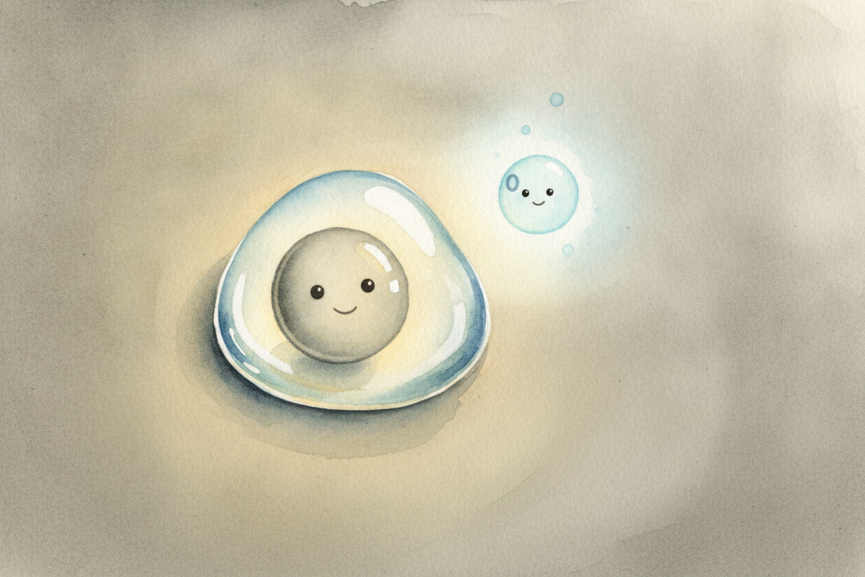 That help is water. A drop of water lands on the iron and acts like a **tiny dance floor**, letting the iron and oxygen 