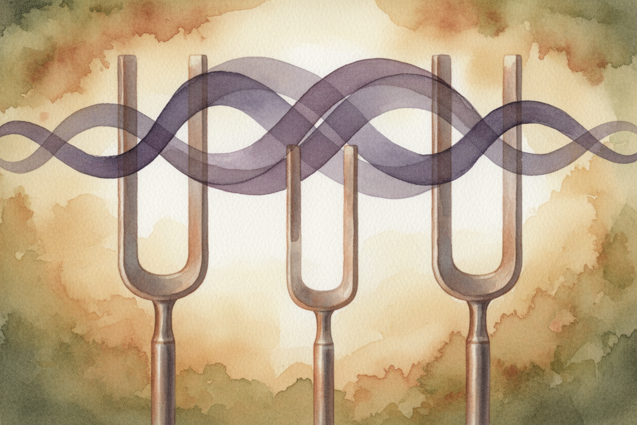 A minor chord (C-E♭-G) ~~swaps that major third for a minor third~~. Now the middle note _hangs a half-step lower_, and 