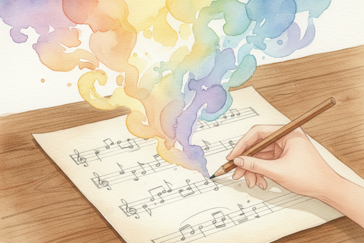 ~~The wildest part?~~ Composers can **choose** the mood by *choosing the intervals*, mixing major brightness and minor s