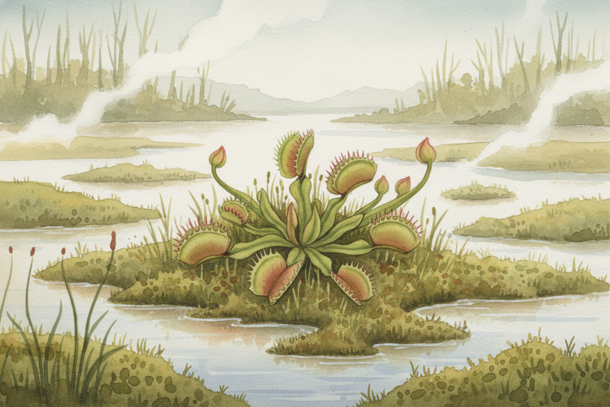 Most plants are perfectly happy drinking water and soaking up sunshine. ~~But some plants~~ live in swamps and bogs wher