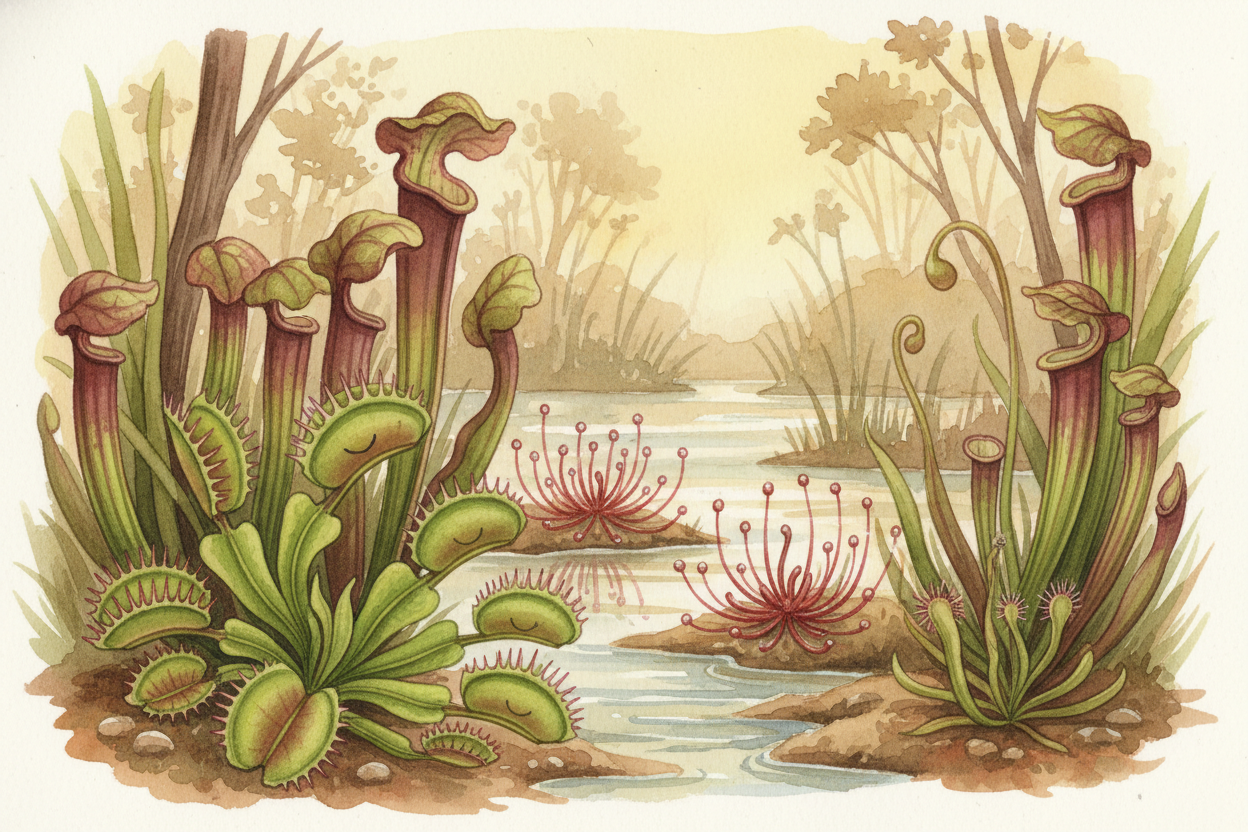 So ++carnivorous plants++ aren't mean or scary — they're just **incredibly clever problem-solvers**. ~~When life gives y