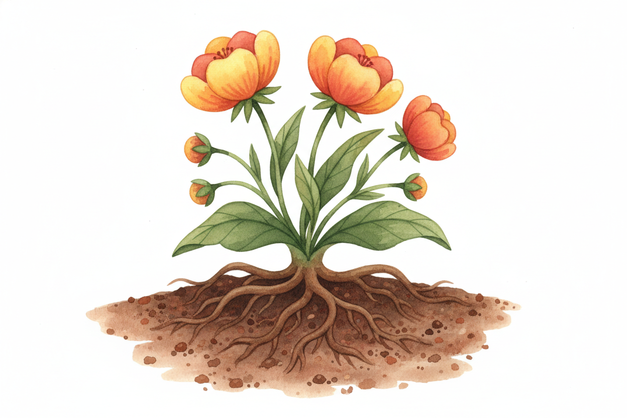 Most plants **split their budget**. They grow a bit, flower a bit, grow some more, flower again next year. It's the safe