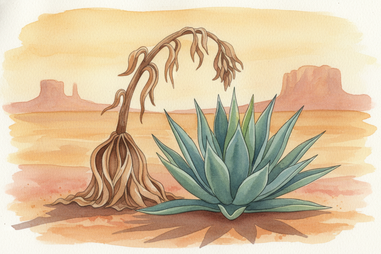 It seems sad, but it's actually a **brilliant strategy**. By saving everything for one huge moment, these plants *flood 