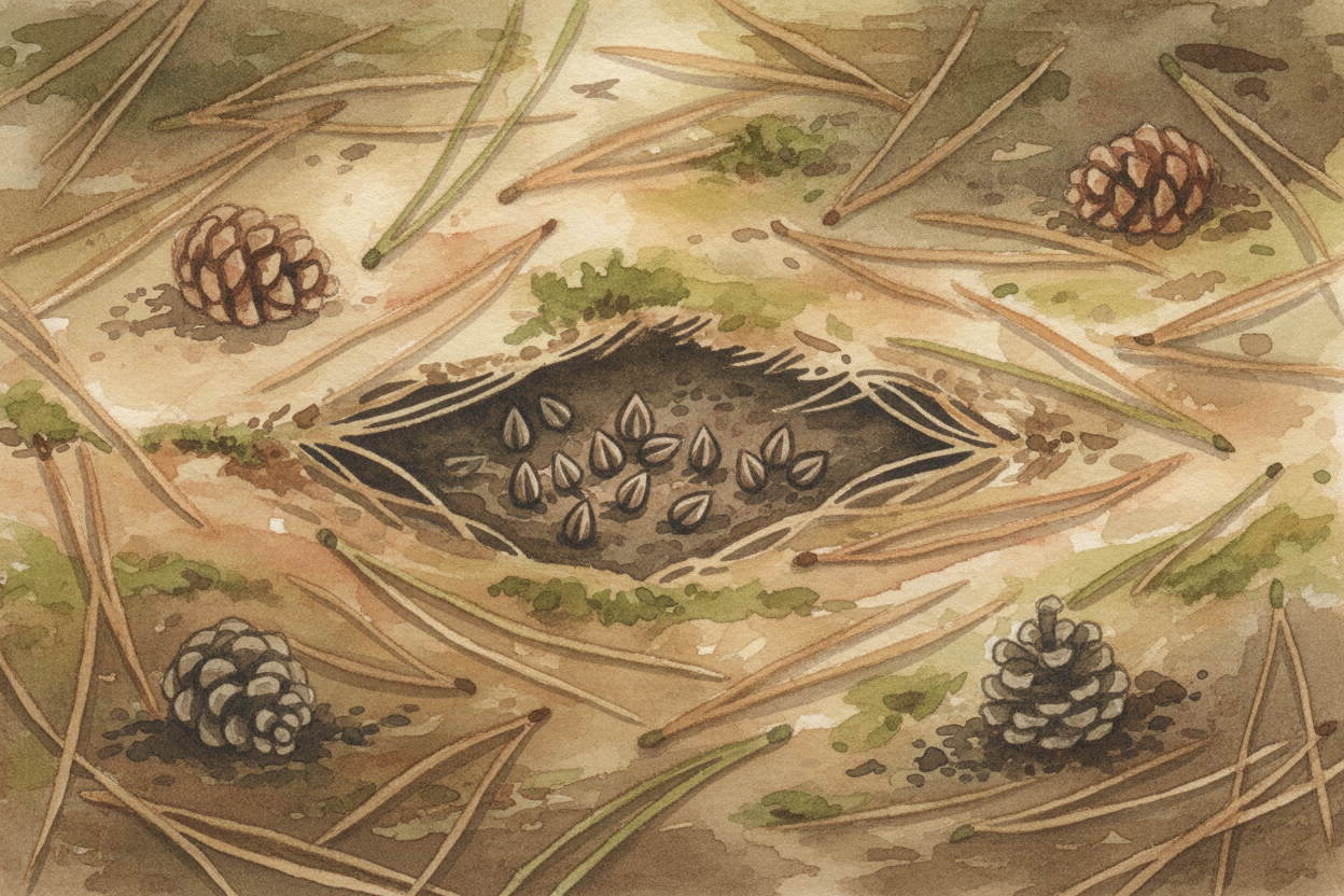 Some seeds wait underground for years — ~~patient, quiet, ready~~. They're waiting for **something most plants would run
