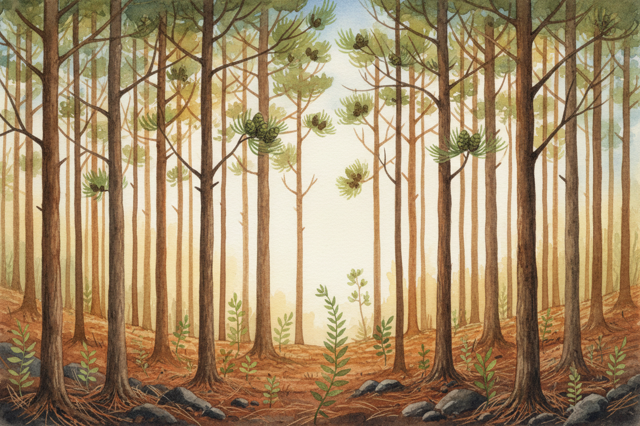 ~~By the time the forest grows crowded again~~, **these plants will be the tall trees**. And their seeds? They'll be und