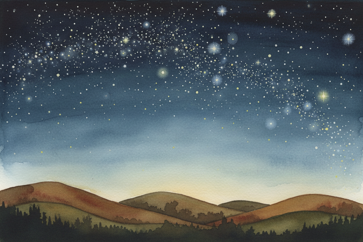 Look up on a clear night. The stars seem to wink and shimmer, like tiny lights flashing on and off. ~~But here's the str