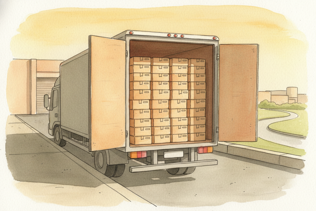 Then the cookies ride in a truck to the store. The truck burns thirty dollars of diesel to make the trip, but it's carry