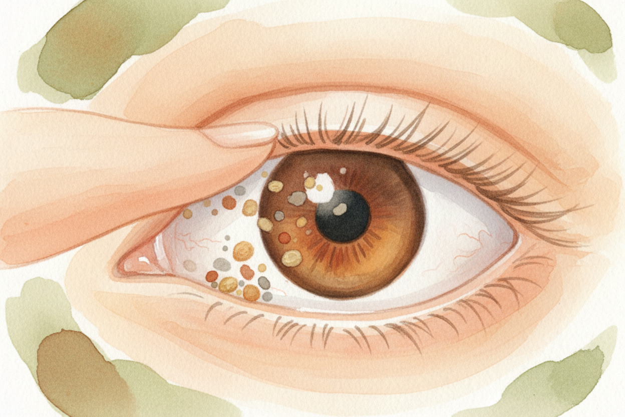 ~~하지만 그게 전부가 아니에요.~~ 눈꺼풀이 닫혀 있는 동안, *약 10분의 1초 동안*, 지난번 깜빡임 이후 눈에 내려앉은 먼지, 꽃가루, **아주 작은 지저분한 조각들**도 함께 쓸어내요. 그런 찌꺼기들은 모두