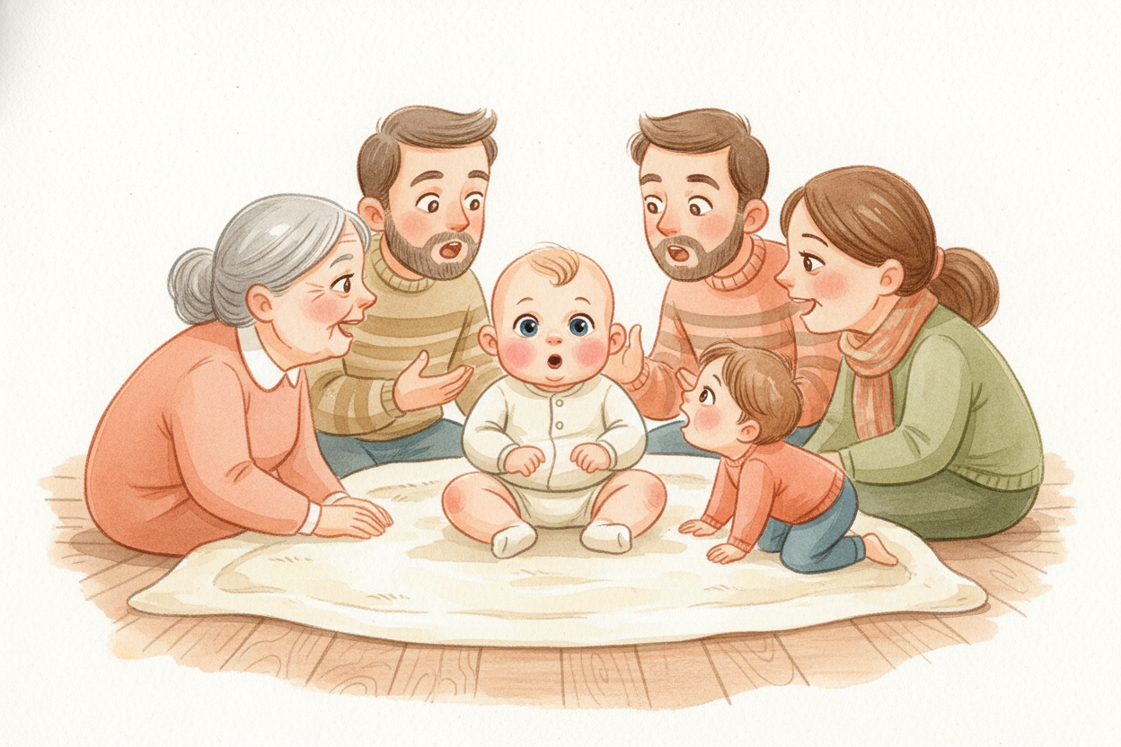 Babies are the **ultimate accent copycats**. A newborn can *distinguish every sound in every human language* — they're b