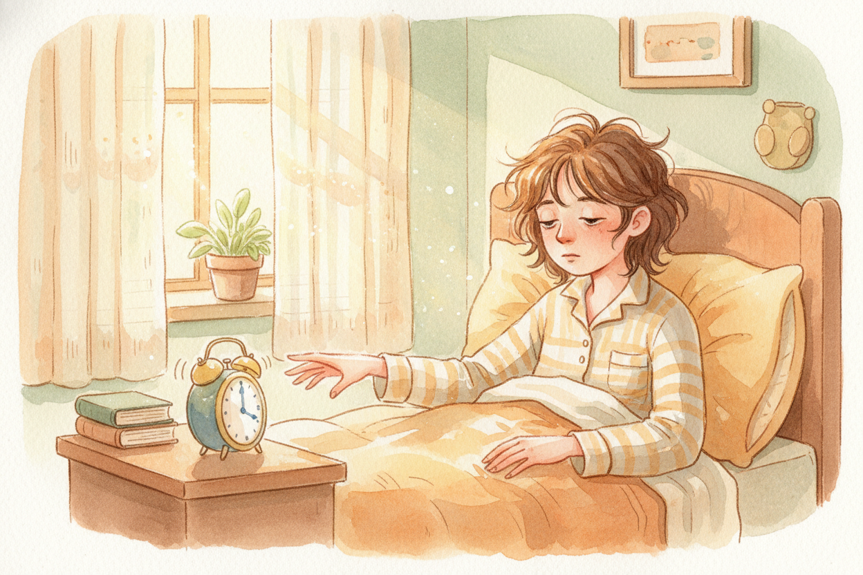 You open your eyes. ~~The alarm is screaming.~~ And your brain feels like it's been **stuffed with cotton and dunked in 