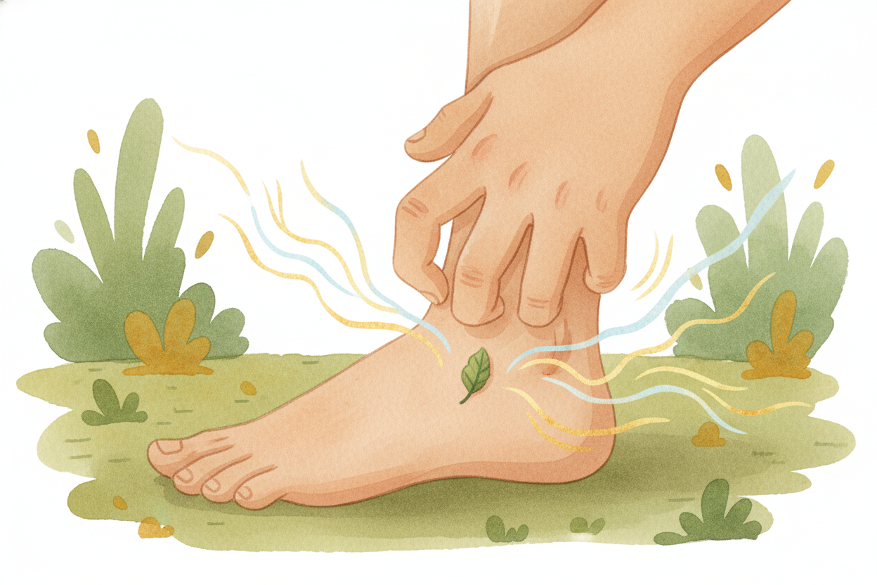~~But here's the weird part:~~ **itching is your body's way of making you check for danger**. _A bug bite? Scratch it aw