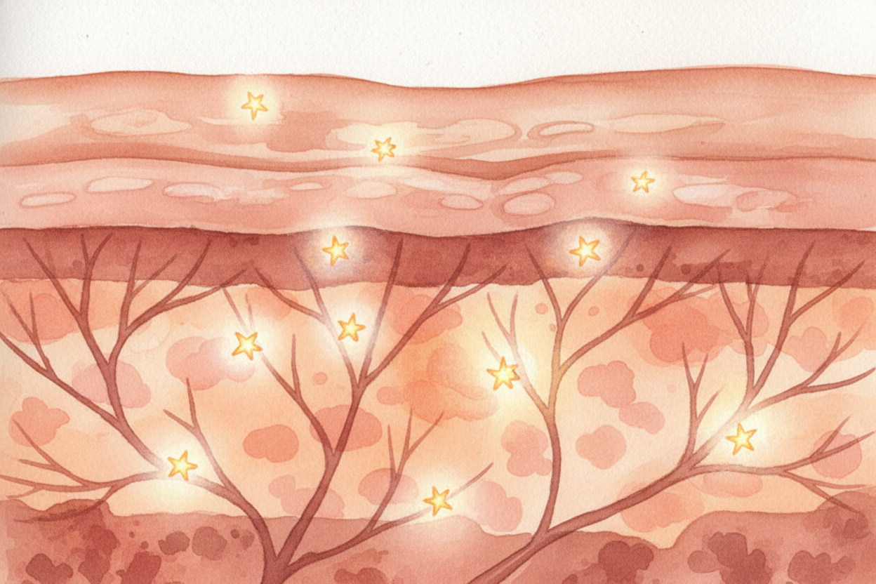 Sometimes your skin releases a chemical called ++histamine++ when it's irritated — by pollen, a scrape, or dry air. Hist