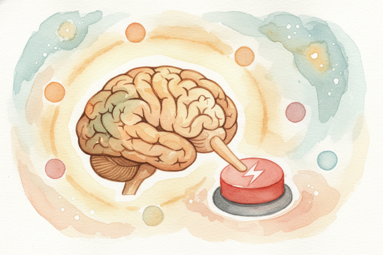 ~~Here's the thing:~~ there are **no actual butterflies** in your belly. But your brain _doesn't know the difference_ be