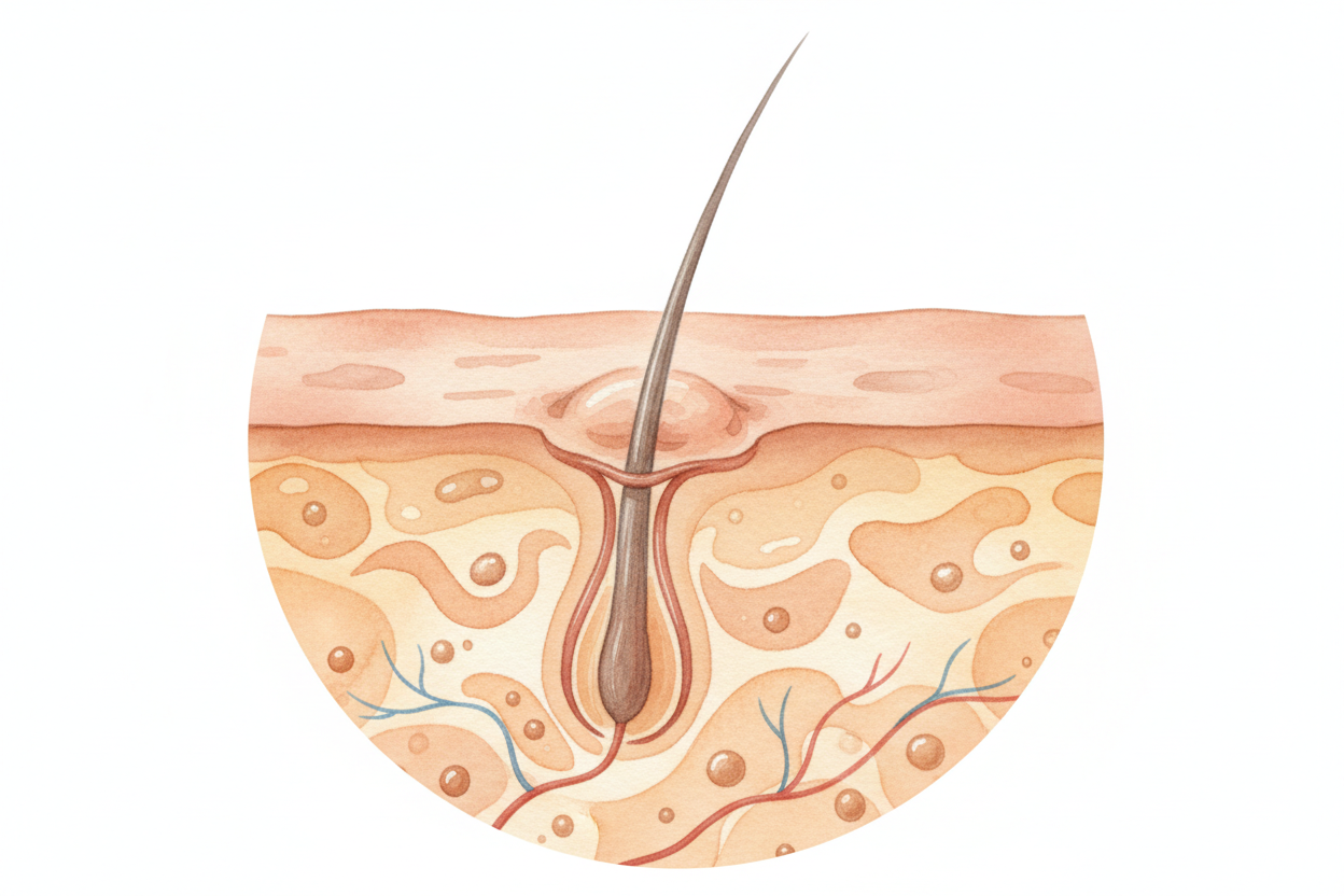 Each bump is a **tiny rebellion** staged by a hair. At the base of every hair on your body sits a microscopic muscle cal