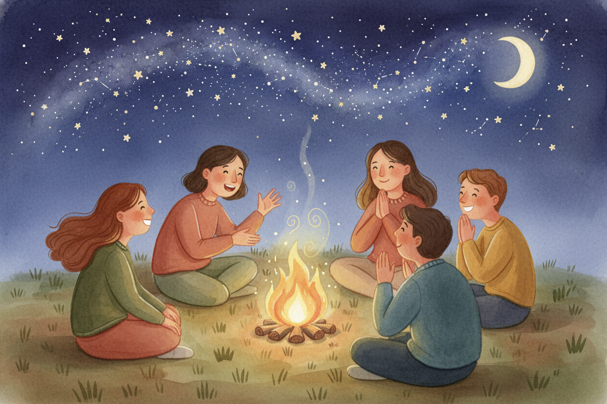 We've had poems for thousands of years — ~~way before we had books, or even writing~~. People **sang stories around fire