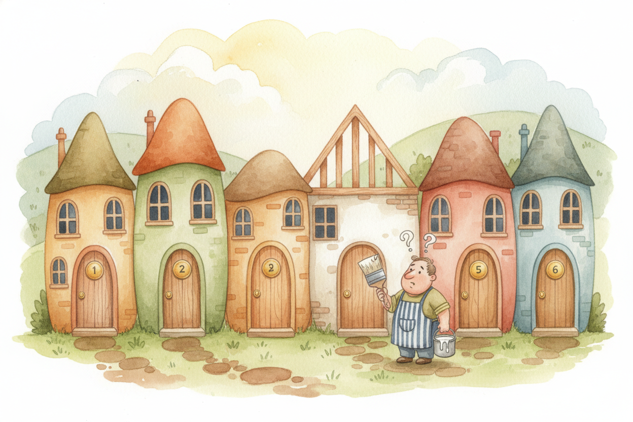 The first solution was simple: number the buildings. In the 1760s, cities started painting numbers on doors in the order