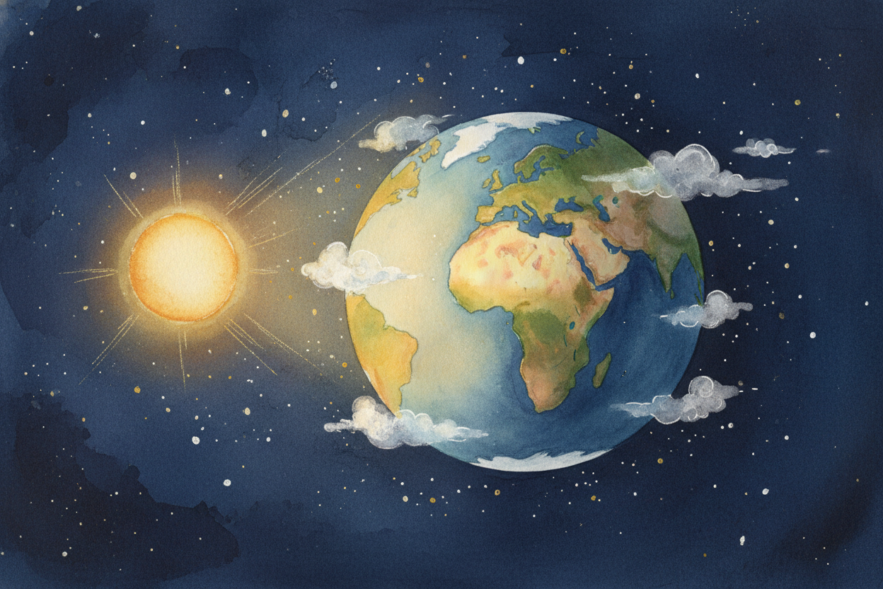 ~~Have you ever wondered why~~, when you're eating breakfast, your friend across the ocean is getting ready for bed? It'