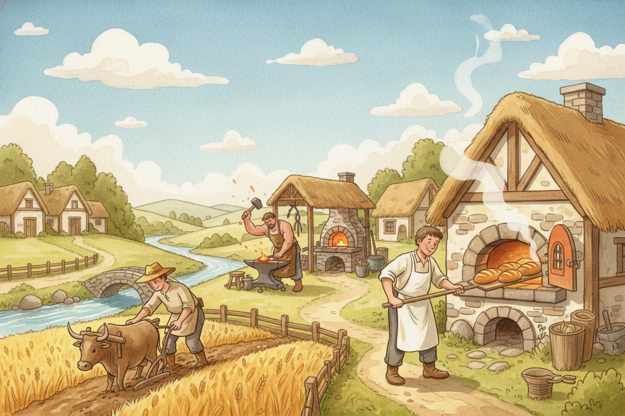 For most of human history, **there was no weekend**. Farmers *worked when the sun was up* and crops needed tending. Merc