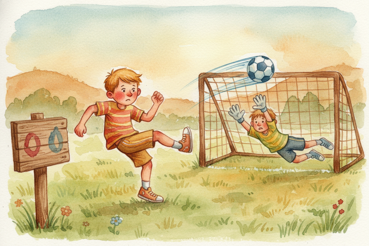 **Keeping score** turns "doing stuff" into "playing a game." Imagine kicking a soccer ball around a field. ~~Fun!~~ Now 