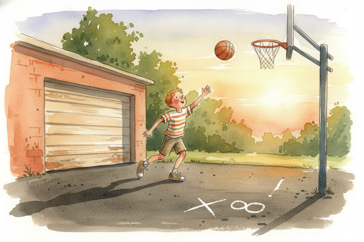 Scores also let you **play against YOURSELF**. ~~How many free throws can you make in a row?~~ Yesterday you made seven.