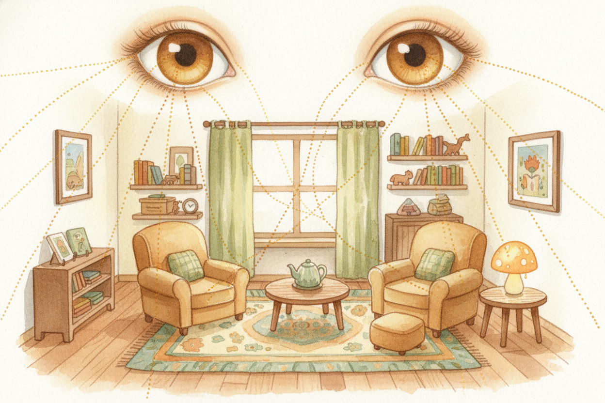 Your body has ++three balance helpers++ working together like a team. First up: your eyes. They tell your brain where yo