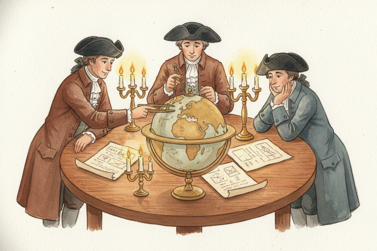 After the French Revolution in the 1790s, French scientists thought: ~~let's create a measuring system based on nature i
