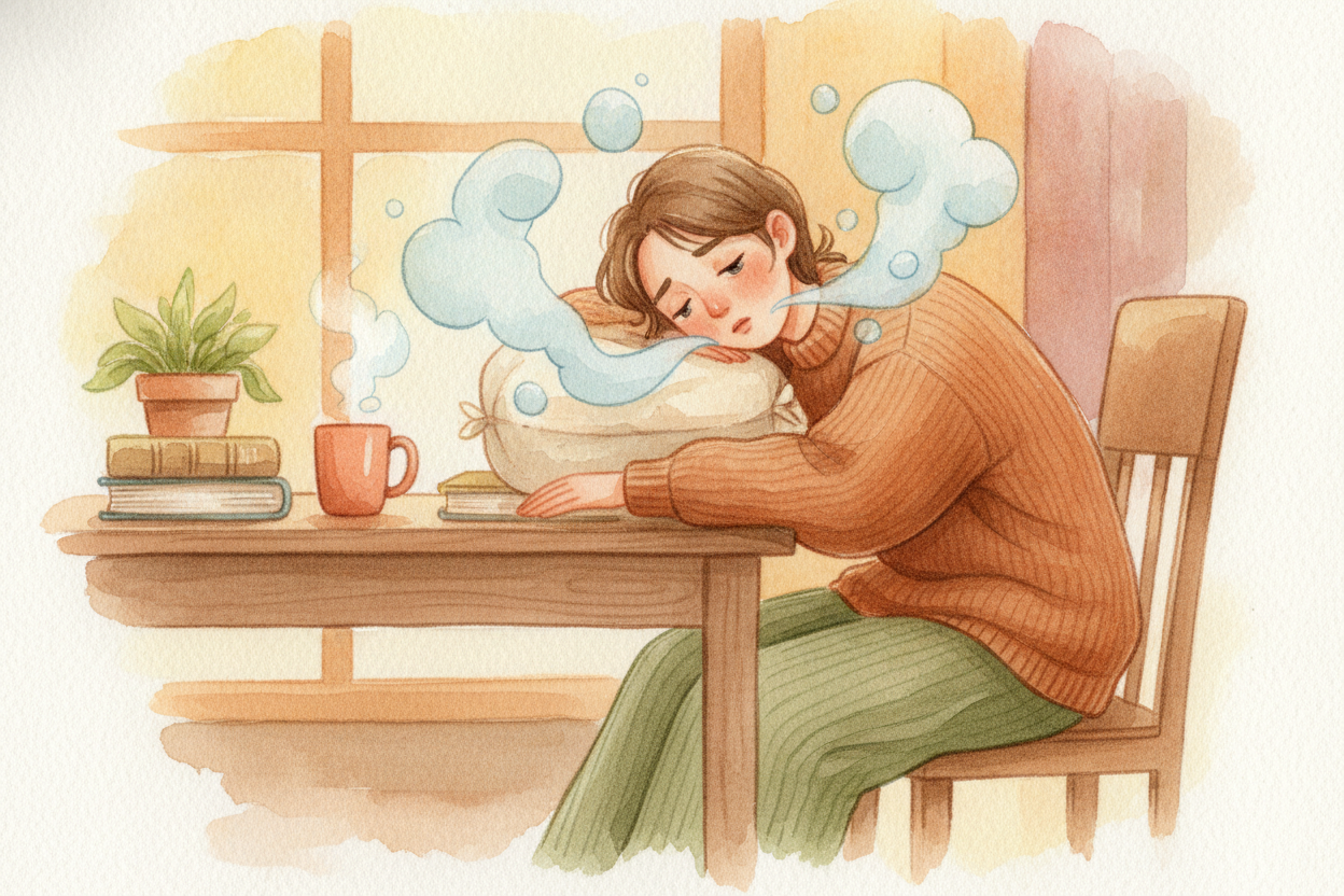 ~~그럼 계속 잠을 건너뛰면 어떻게 될까요?~~ 잠은 선택 사항이 아니에요. 언제나 꼭 내야 하는 **청구서 같은 것이죠**. 잠을 놓치면 ++"수면 빚"++이 쌓여요. *생각은 흐릿해지고*, 기분은 흔들흔들해지고,