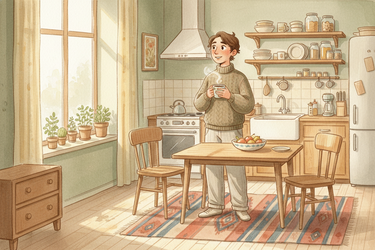 You wake up in your room, brush your teeth in your bathroom, grab breakfast in your kitchen. ~~But here's a wild thing:~