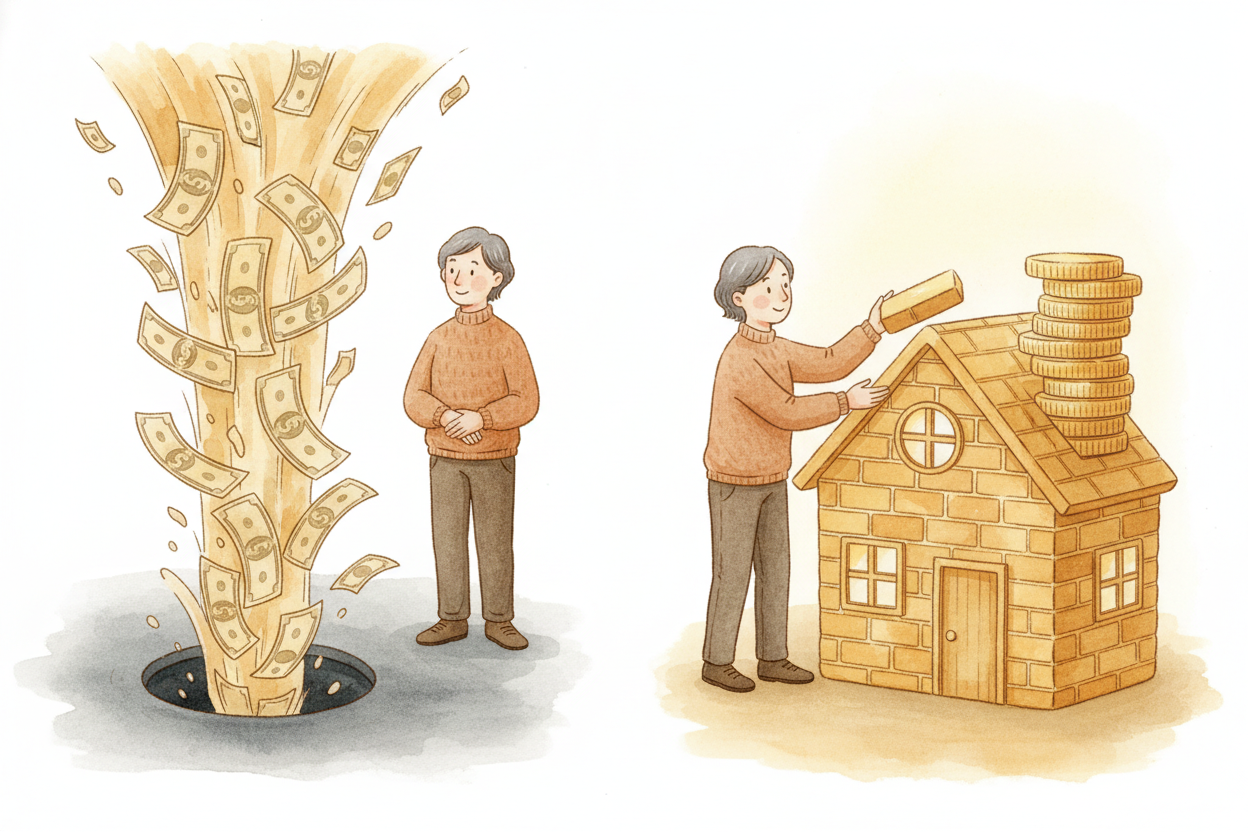 You might think, "~~But I'm paying $1,500 every month and getting nothing back!~~" True — *rent doesn't build equity*. +