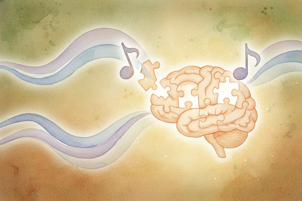 Your brain is a **pattern-finding machine**. It's always looking for things that repeat, that match, that fit together l
