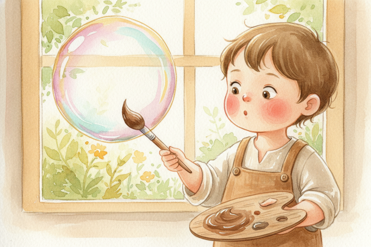 You've probably noticed something strange. Mix all your paints together and you get brown. But a soap bubble, which is j