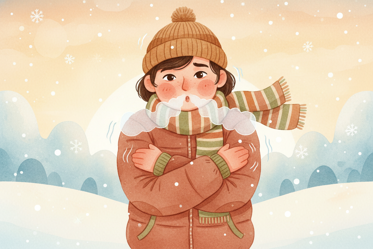 You're standing outside on a winter morning, and suddenly your body starts doing something weird. Your muscles shake. Yo