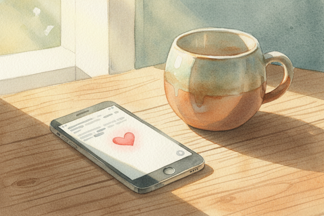 ~~Here's the weird part:~~ emojis let you say things that feel **too big or too awkward** in words. Typing "I love you" 