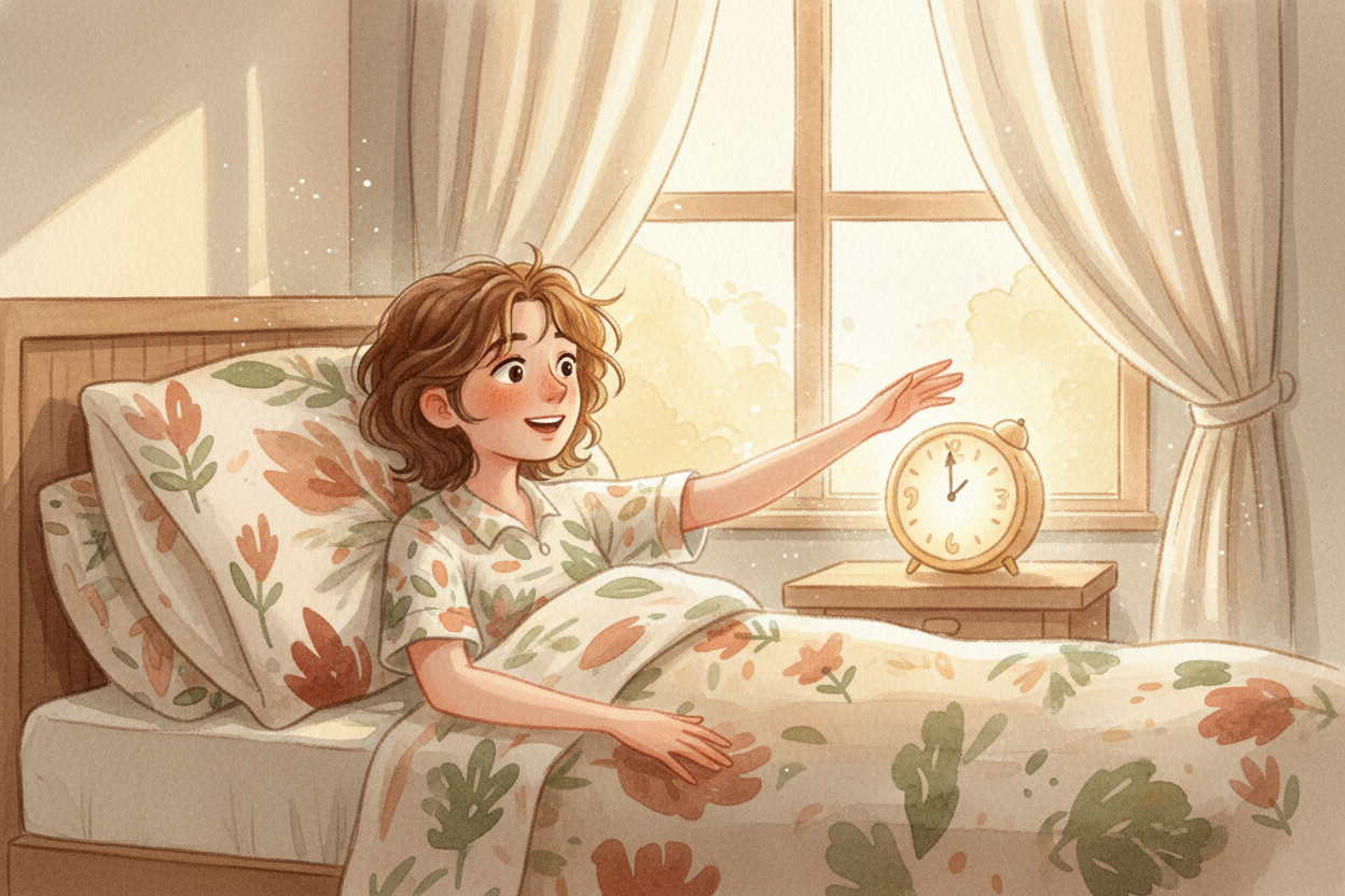 You set your alarm for 7:00 AM. ~~Your eyes pop open.~~ You check the clock: 6:58. **Two minutes early!** It happens aga