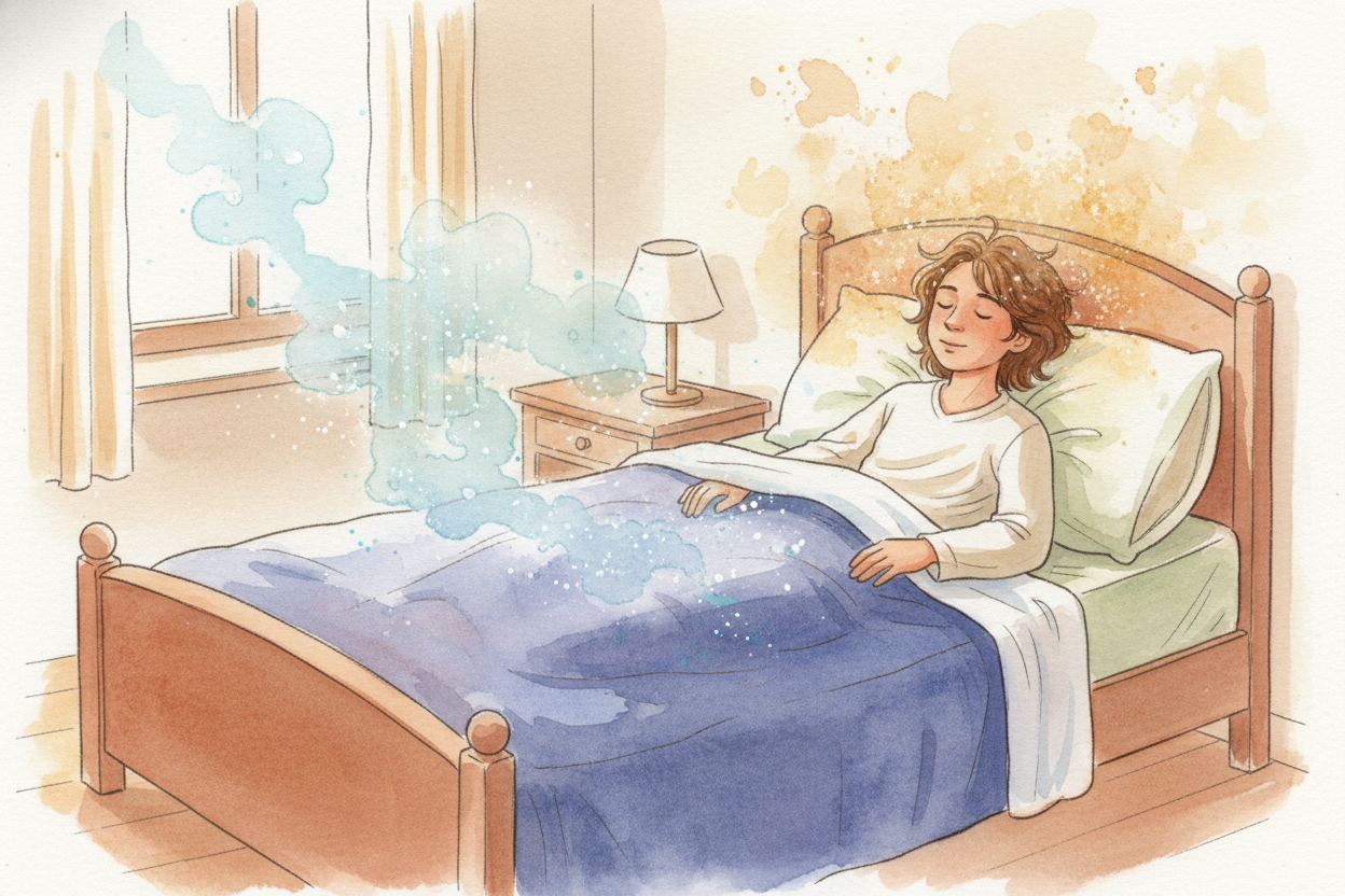 Your brain starts preparing to wake up **about an hour before** your usual time. It slowly *dials down the sleep chemica