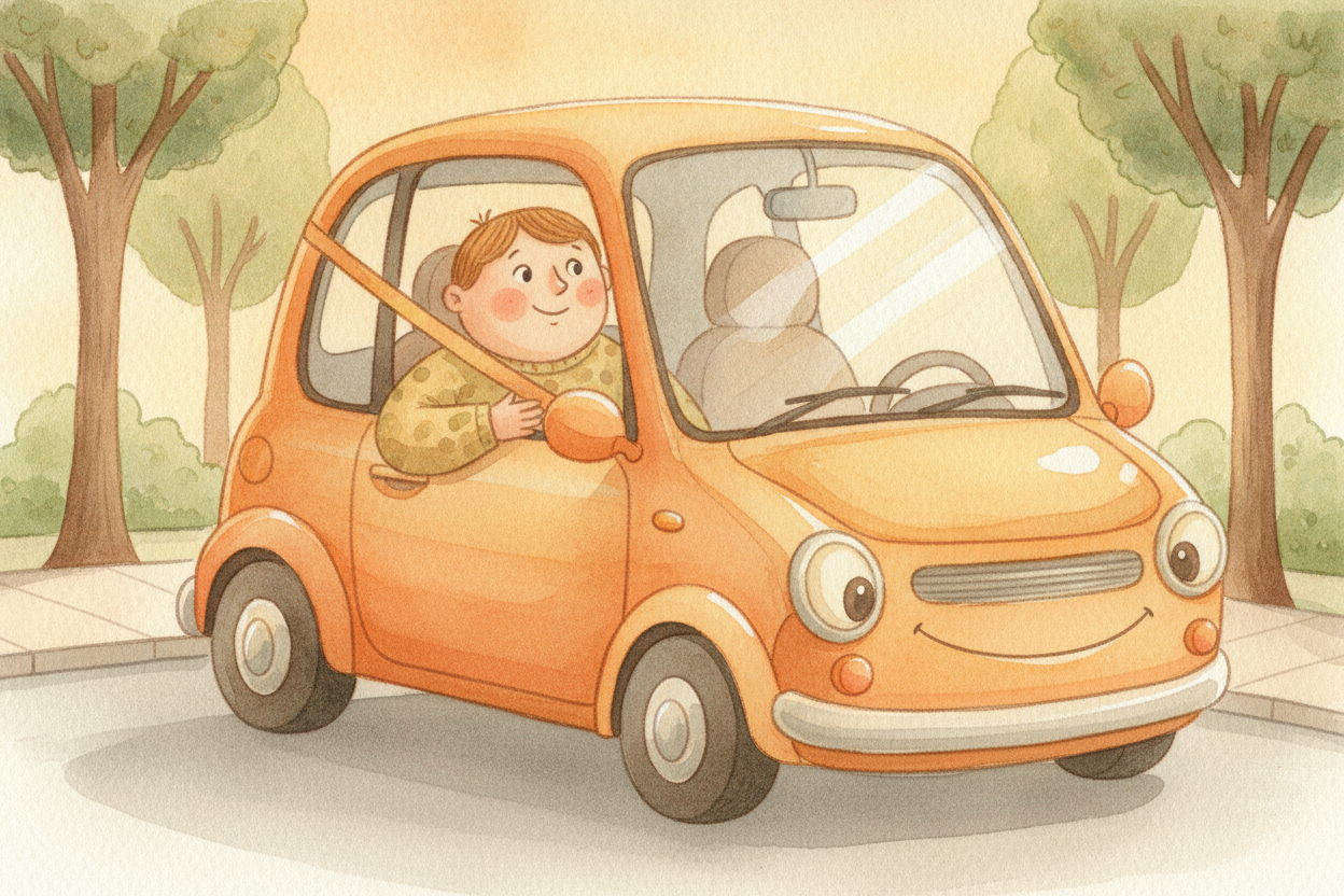 ~~So next time~~ the car stops and you tip forward, **don't blame yourself for being clumsy**. You were just being a ver